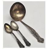 Sterling Ladle & Teaspoons - 138.1 gtw