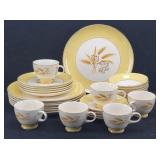 (29pc) Century Service AUTUMN GOLD China for 5