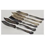 Collection of 6 Antique Silverplate Butter Knives