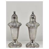 Empire Weighted Sterling Salt Pepper Shakers