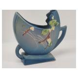 Roseville Art Pottery Blue SNOWBERRY Circle Vase