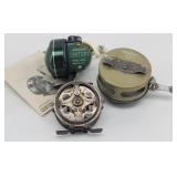 (3) Vintage Fishing Reels: Shakespeare OK #1822...