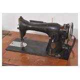 Singer Sewing Machine w/ Cabinet & Accessories
