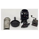 Small Kitchen Miniatures: Cast Iron Coffee Mill,