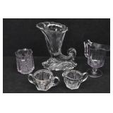 (5pcs) EAPG: Heisey Glass Cornucopia, ....