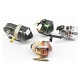 (4) Vintage Fishing Reels: Johnson Century 100B,