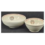 2 Antique Royal Bakewell Mixing Bowls