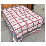 (50) States Quilt w/State Flower & Bird Embroidery