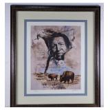 WHEN THE EAGLE SPOKE Print by Jack Hines Signed