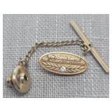 10K Gold & Diamond Atlanta Journal Tie Tack