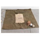 Baseball Trainer Canvas Target w/ Glove & 2 Balls