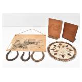 Rustic Western-themed Leather Decor