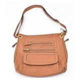 Faux Leather Crossbody Handbag / Purse