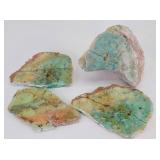 (4pcs) Turqouise / Variscite (?) Rock Specimens