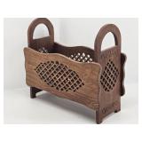 Archana Handcrafted Rosewood Magazine Rack