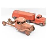 Early Structo & Buddy L Pressed Steel Toy Trucks