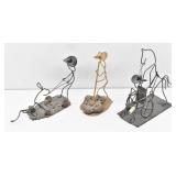 Welded Western Metal Rustic Sculptures