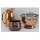 Stainless Steel Strainer, Hand Hammered Copper...