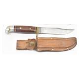Vintg Western Model W36 USA Hunting Knife w/Sheath