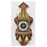 Vintage Dutch Zaanse Zaandam  8 Day Wall Clock