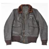 1965 US Navy Type G-1 Leather Flight Jacket Sz 40