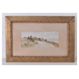 Louis K Harlow 1892 Original Watercolor Painting
