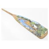 Hand Painted Oar / Paddle Cabin Art Decor 66" long