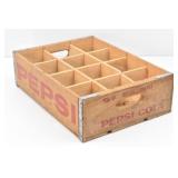 Pepsi-Cola Wood Crate Boise, Idaho 12 Bottle