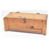 Primitive Wooden Trunk 19" W x 8" D x 7" T