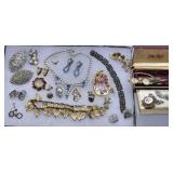 Collection of Vintage Rhinestone / Deco Jewelry