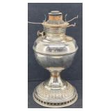 Bradley & Hubbard Nickel Plated Oil Lamp Base
