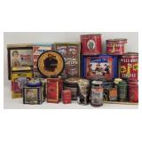 Collection of 20+ Vintage Tins & Cans