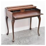 Antique Petite Mahogany Spinet Writing Desk