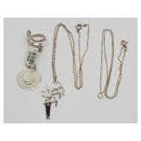 Sterling Silver Necklaces, Ring, Pendant