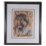 SOFTLY IN THE EAR OF THE WARRIOR Print by Jack