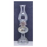 Antique Glass Kerosene Lamp 20" Tall