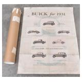 1931 Buick Broadsheet Sales Poster