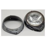 (2) FORD Headlight Bezels, 1 with Glass
