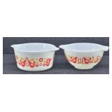 (2) Vtg Pyrex Mixing Bowl...
