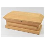 Small Wooden Pet Casket, Lined 23" x 10"