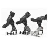(3) Scotty Power Lock Rod Holders w/Clamp Mounts,