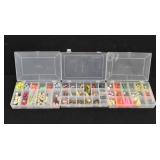 (3) Plastic Organizers w/ Spinners & Beads