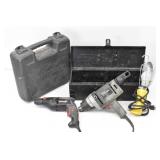 Craftsman 1/2" & 3/8" Corded Drills, Work Light +