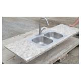 Stainless Steel Double Basin Drop-In Sink with...