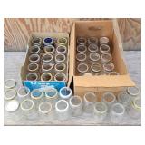 (48) Pint Small Mouth Canning Jars W/ Rings
