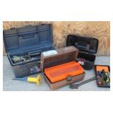 (3) Small Tool Boxes w/ Contents