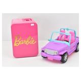 Barbie Refrigerator (works) & Barbie Jeep Toys