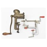 Vintage Meat Grinder & Apple Peeler Corer