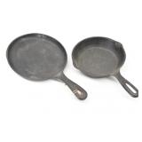 (2) Small Cast Iron Skillets