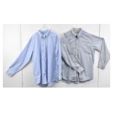 (2) L.L. Bean Mens Long Sleeve Shirts L Tall